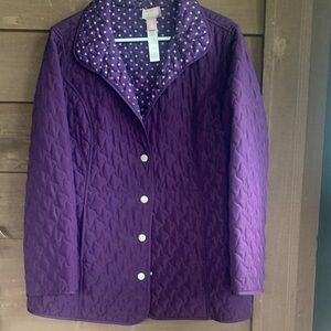 Chico's Deep Purple Quilted Women's Top